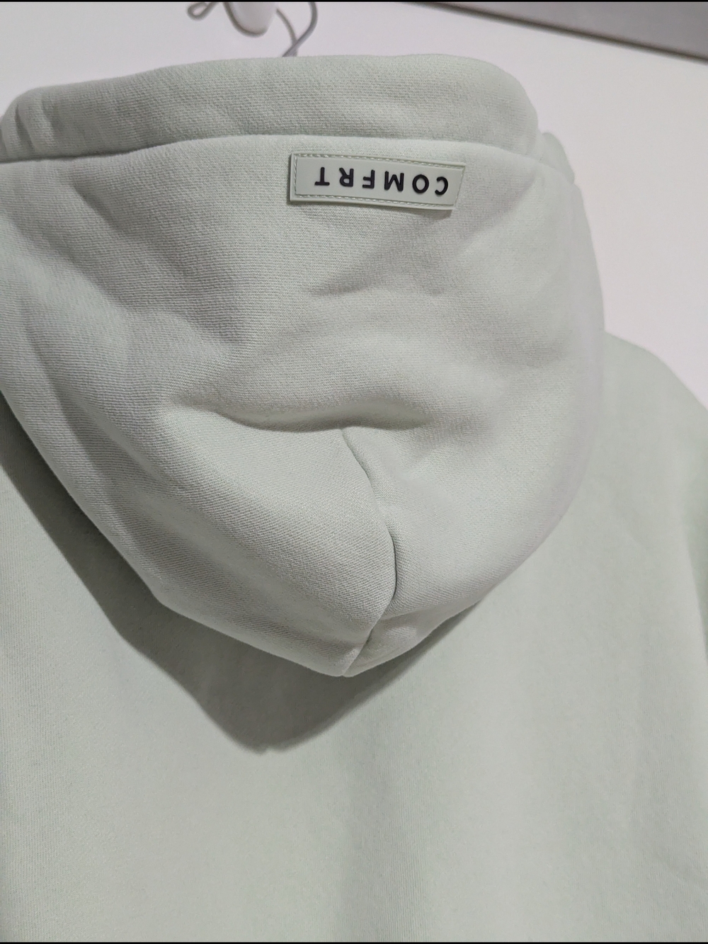 Comfrt Pastel Mint Hooded Sweatshirt NWOT - Picture 5 of 7
